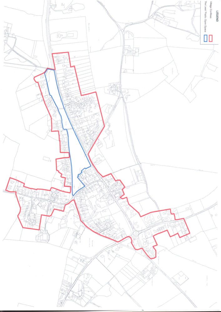 Challock Village confines map 2020
